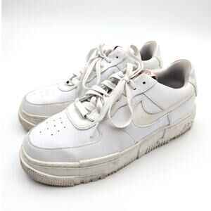 Nike Air Force 1 Pixel Women's Sneaker Shoes Lace-Up White Size US9 EU40.5